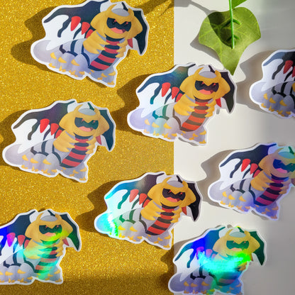 Holographic pokemon sticker of Giratina