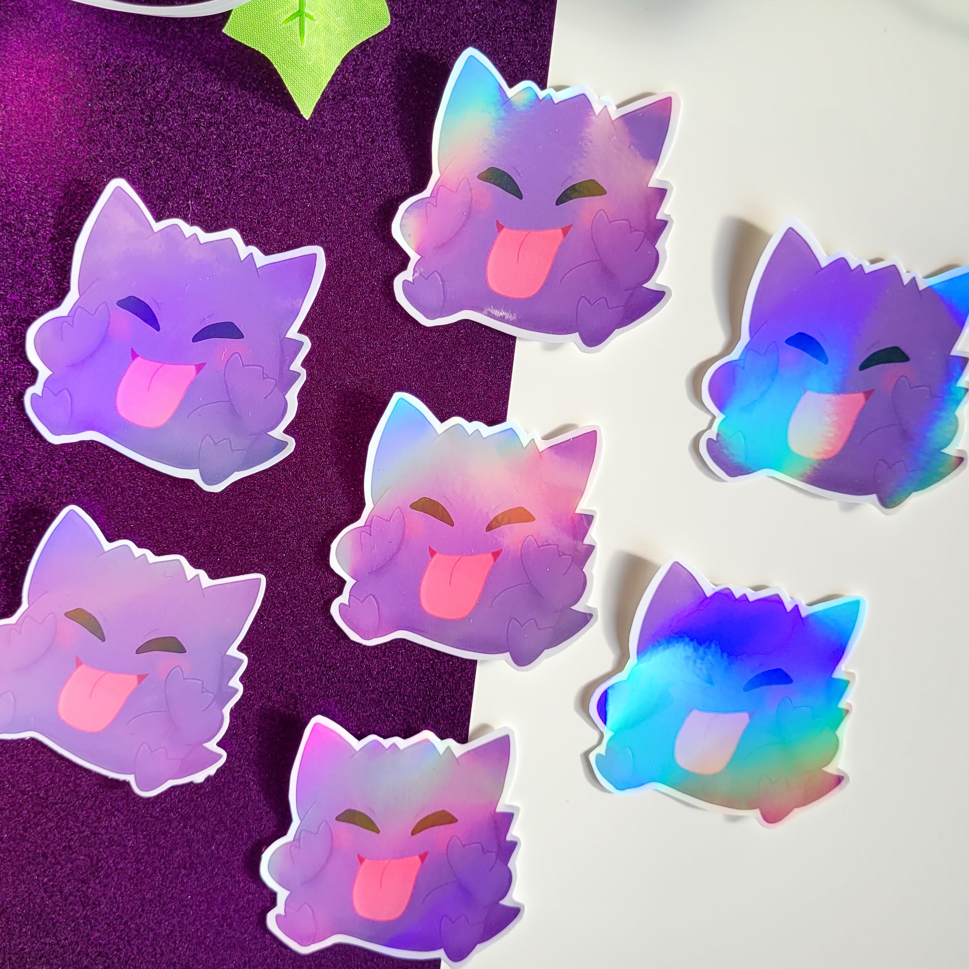 Holographic pokemon sticker of GEngar