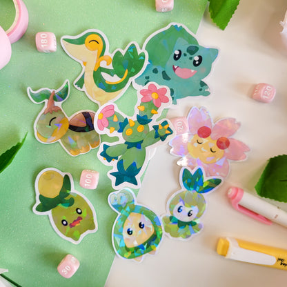 holographic pokemon sticker of maractus