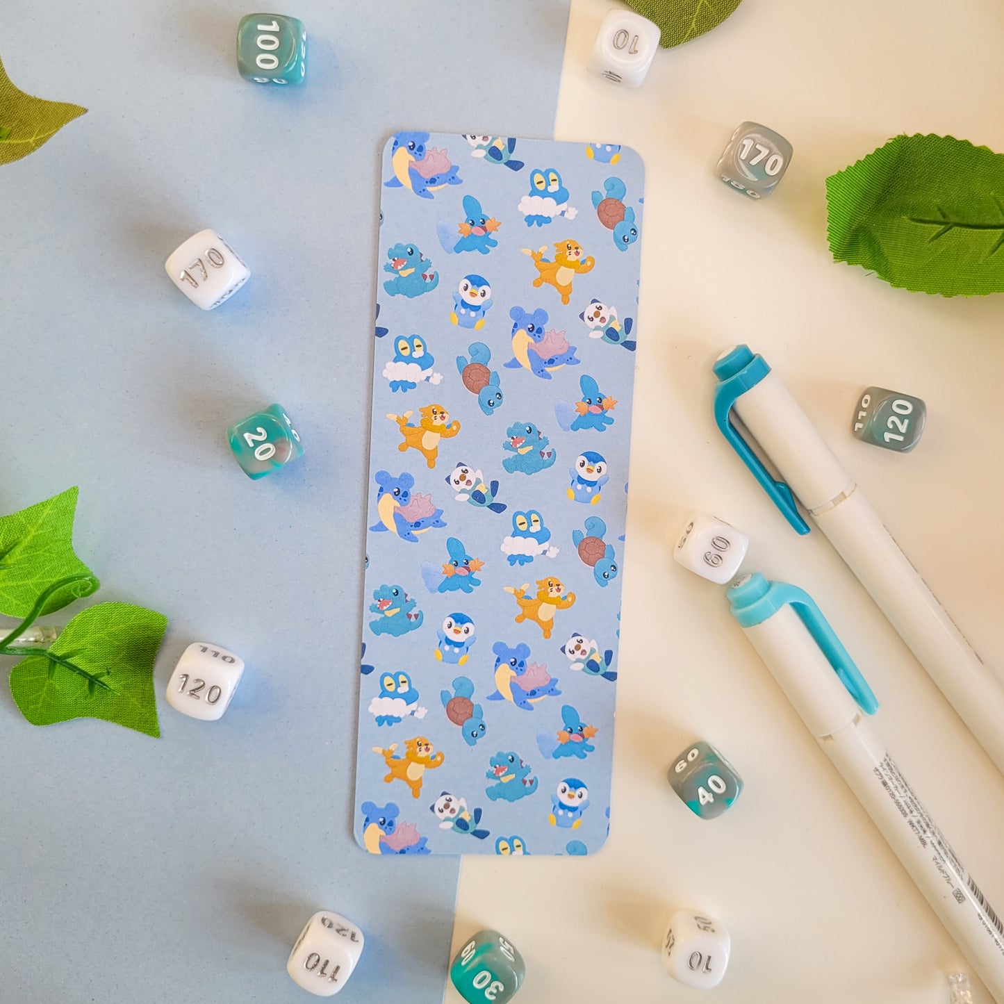 Cute water type pokemon bookmark