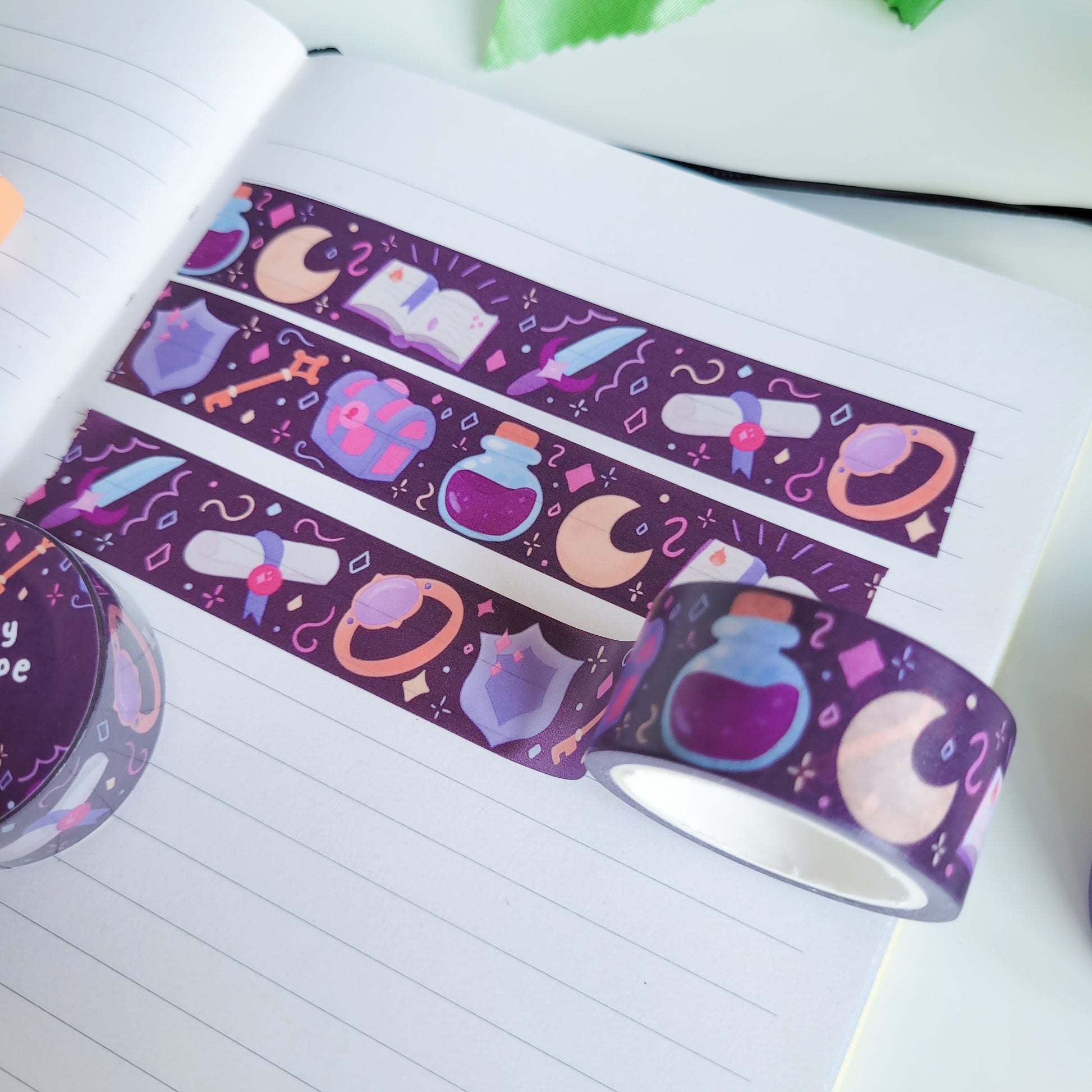 Fantasy themed washi tape for planning and journalling