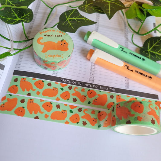 Pumpkin Cats Washi Tape