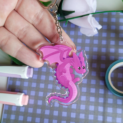 Blep the Dragon Keychain