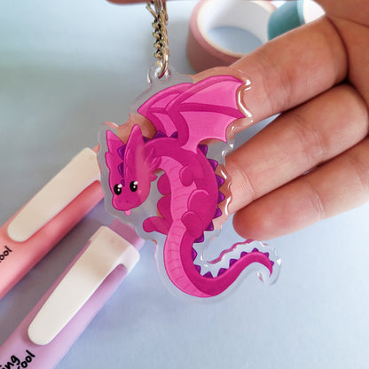 Blep the Dragon Keychain