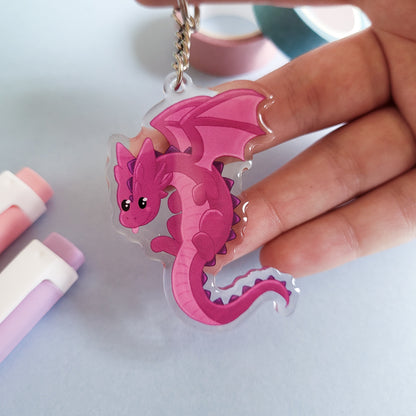 Blep the Dragon Keychain