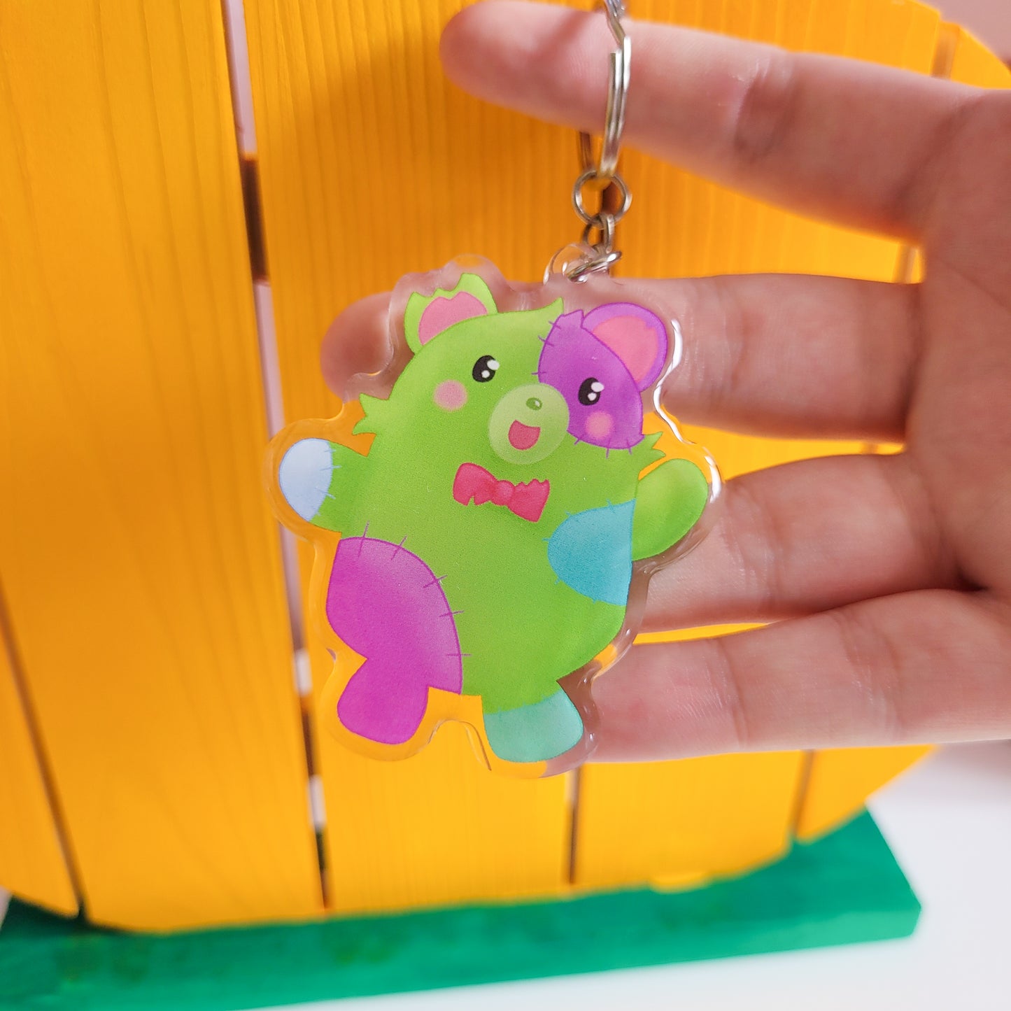 Frankenbear Keychain