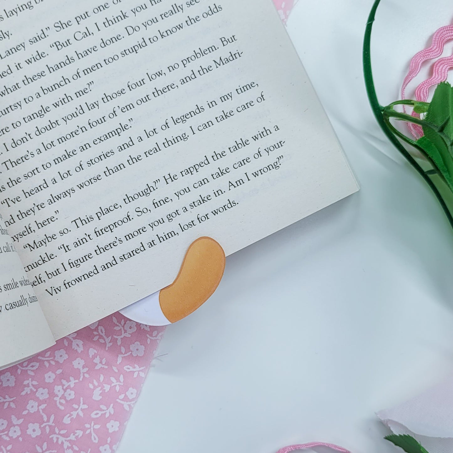 Long cat silly shaped bookmark for book lovers