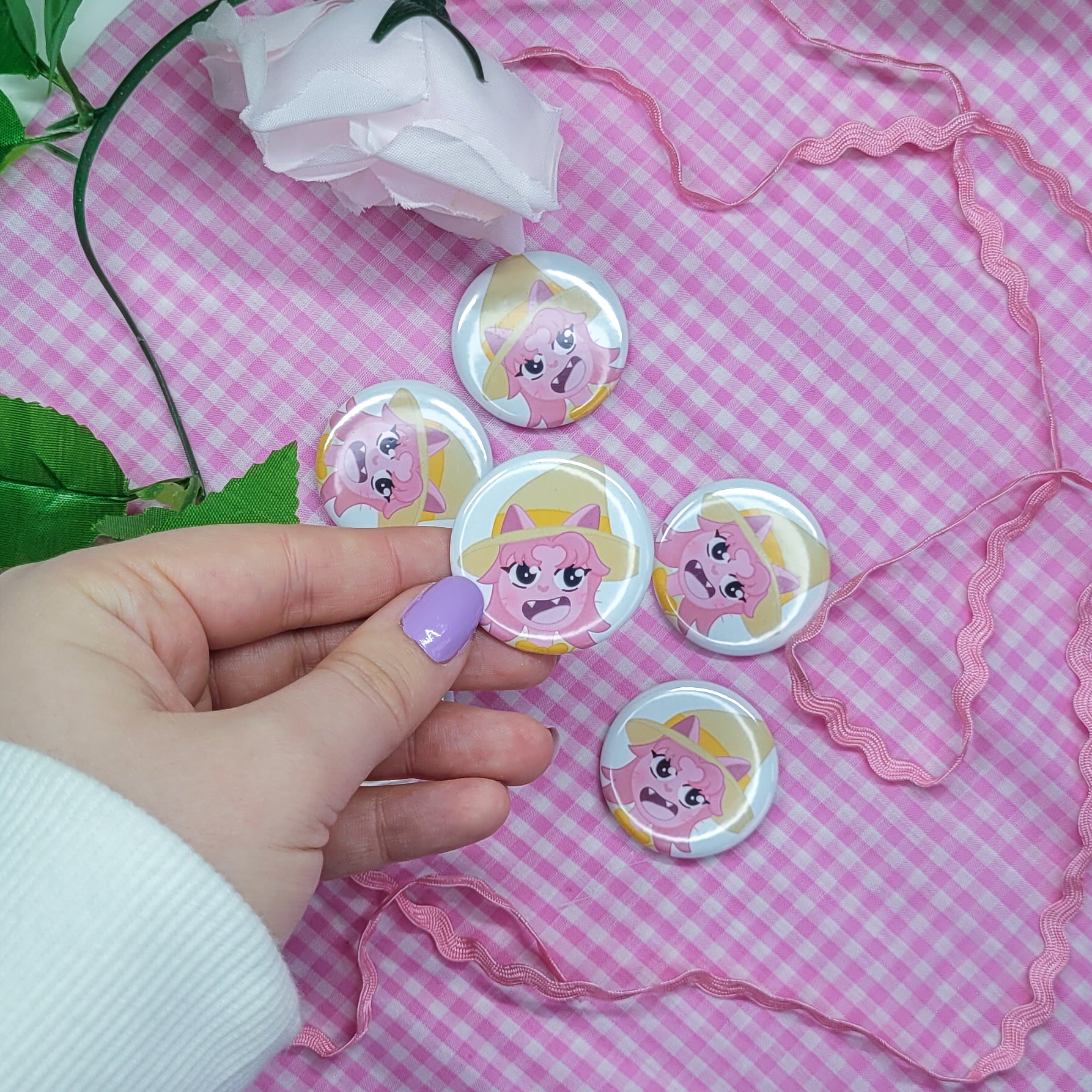 Little Friendly Witches Button Badges