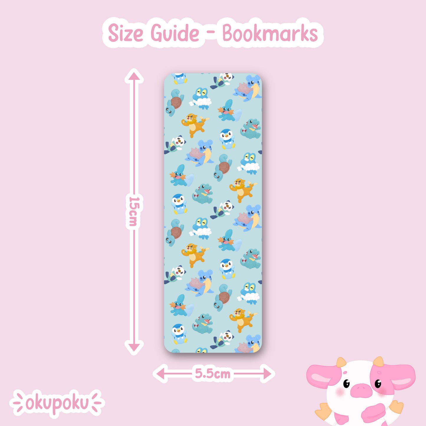 Water Type Pokemon Bookmark