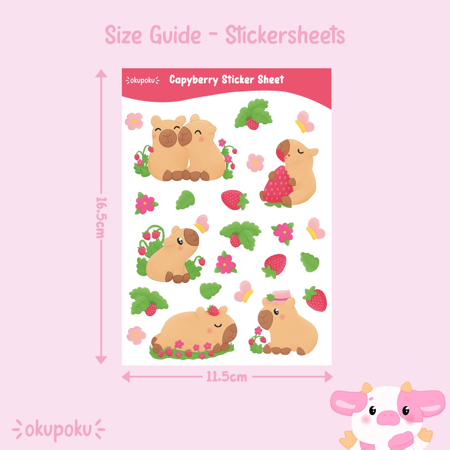 Capyberry Sticker Sheet