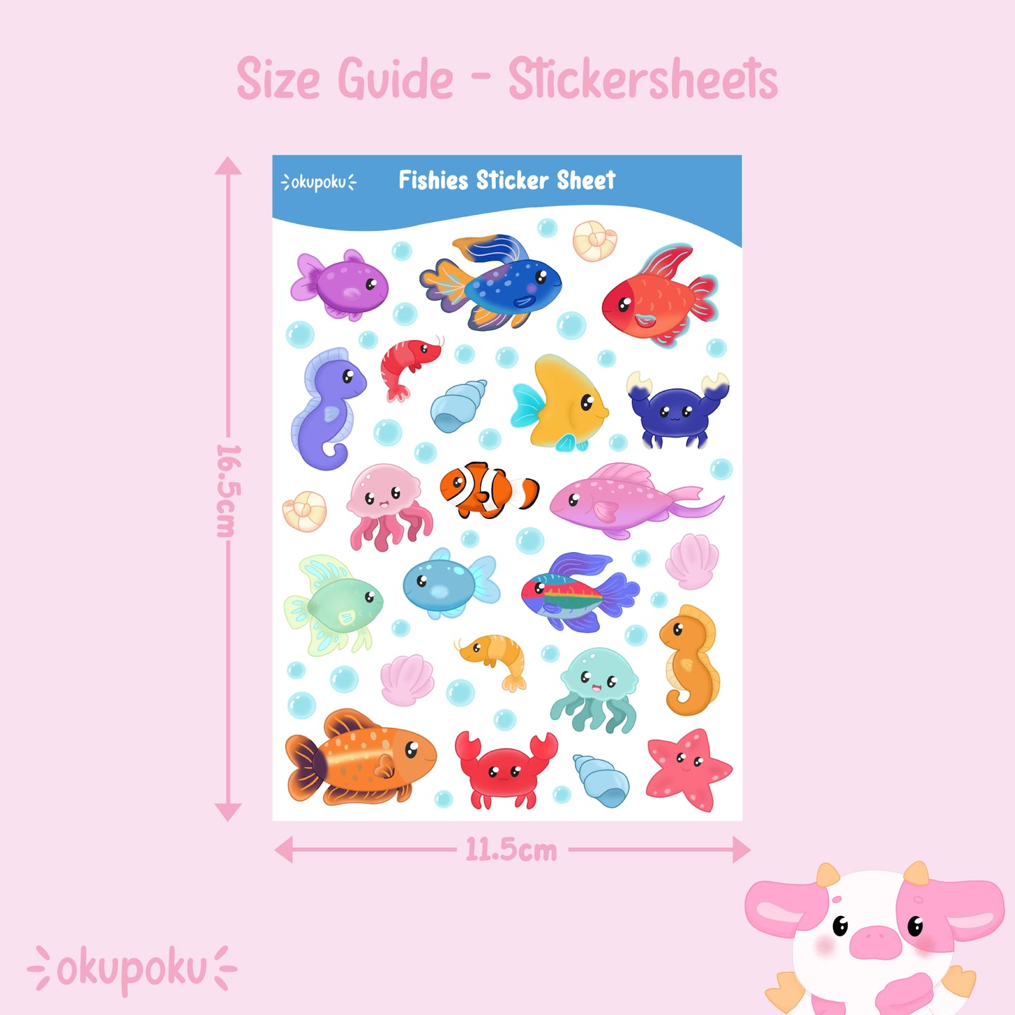 Fishies Sticker Sheet