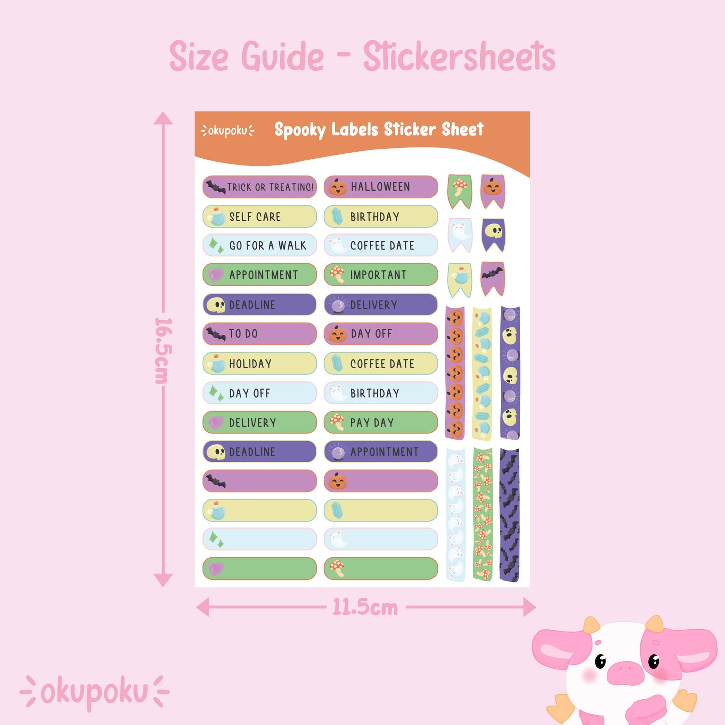 Spooky Planner Sticker Sheet