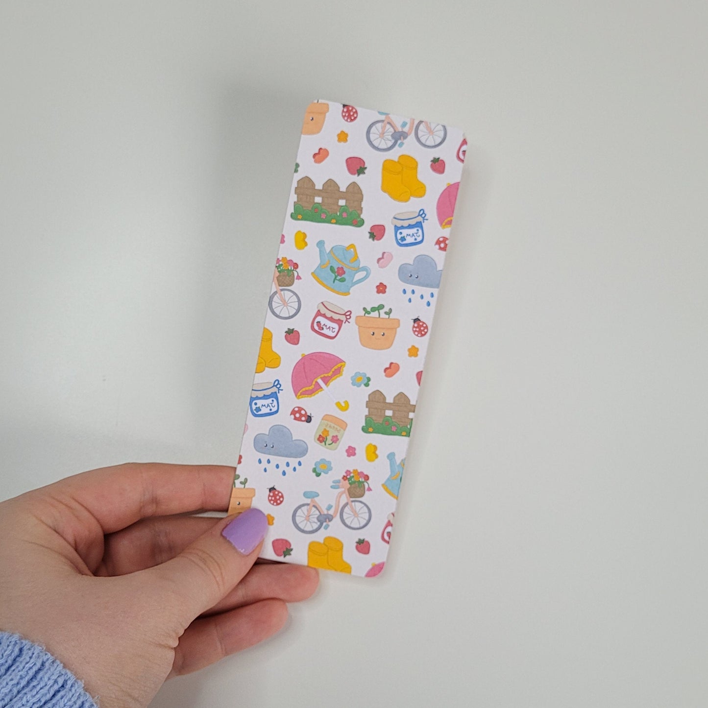 Springcore themed bookmark featuring cute illustrations