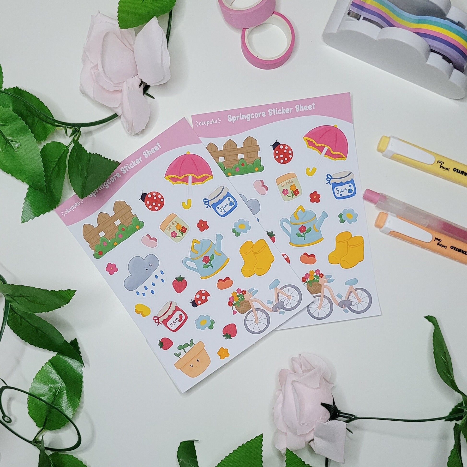 Springcore sticker sheet perfect for planning and journalling