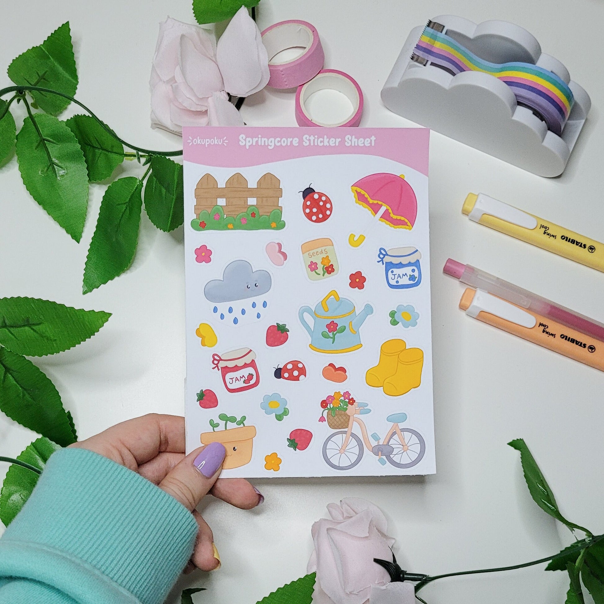 Springcore sticker sheet perfect for planning and journalling